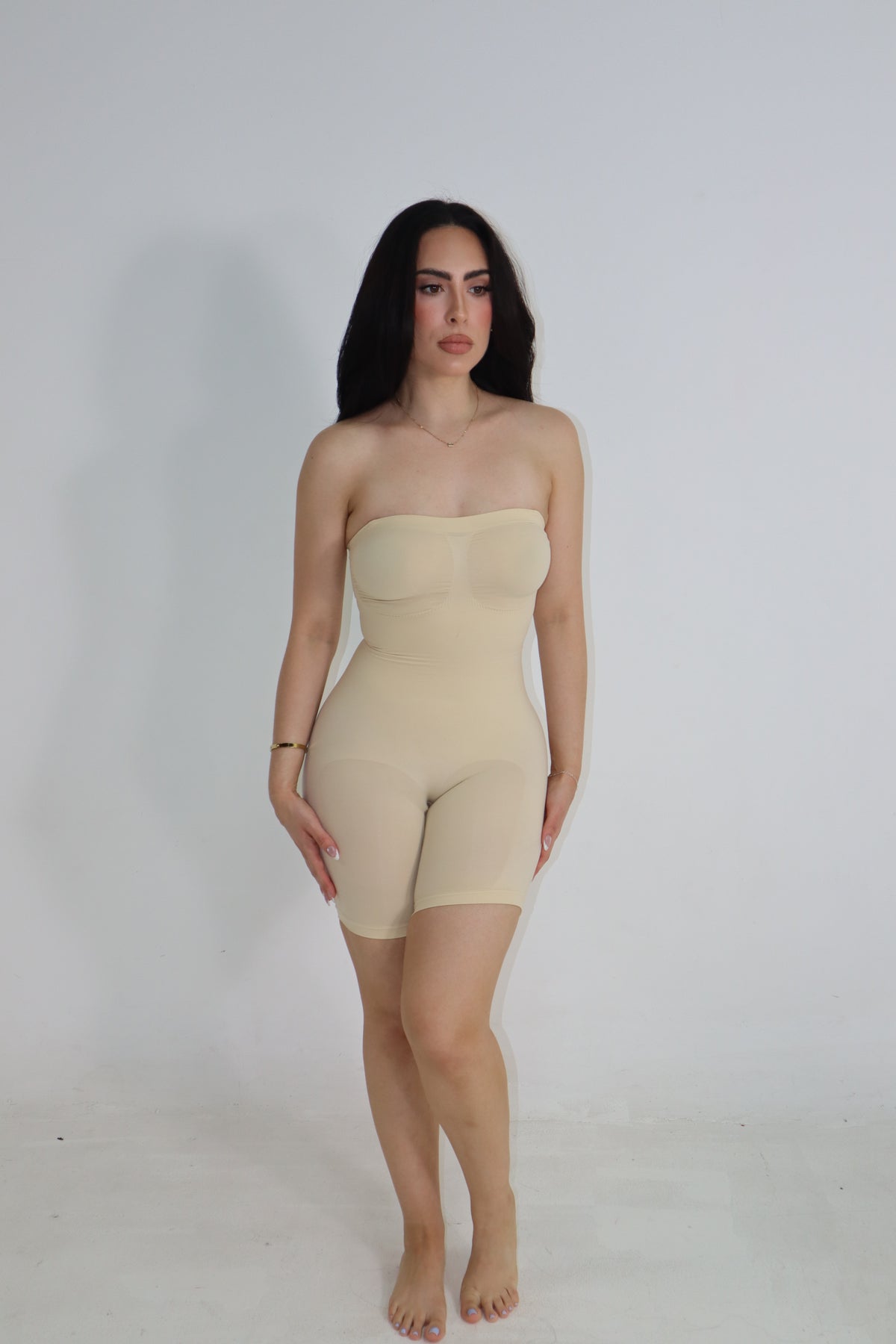 The Bare front view | color:tan